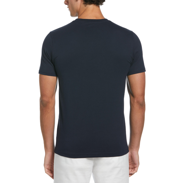 Short Sleeve Original Penguin Logo T-Shirt In Blue | Original Penguin®