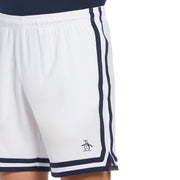 Performance Colour Block Tennis Shorts In Bright White