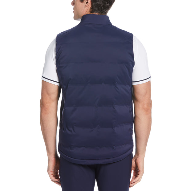 Lightweight Insulated Golf Gilet In Black Iris