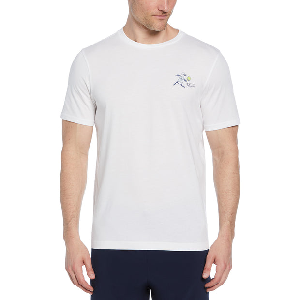 Pickleball Graphic Tennis T-Shirt In Bright White