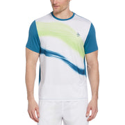 Colour Block Performance Tennis T-Shirt In Corsair