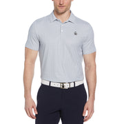 Heritage Geo Print Golf Polo Shirt In Quarry