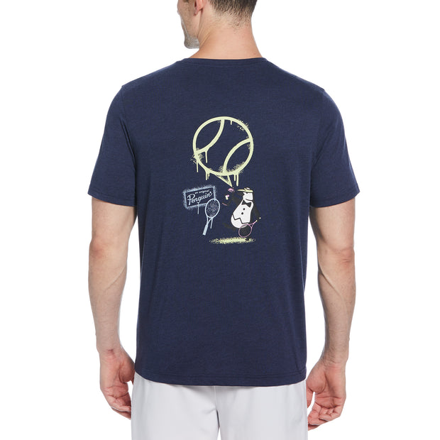 Trademark Tennis T-Shirt In Black Iris Bijou Heather