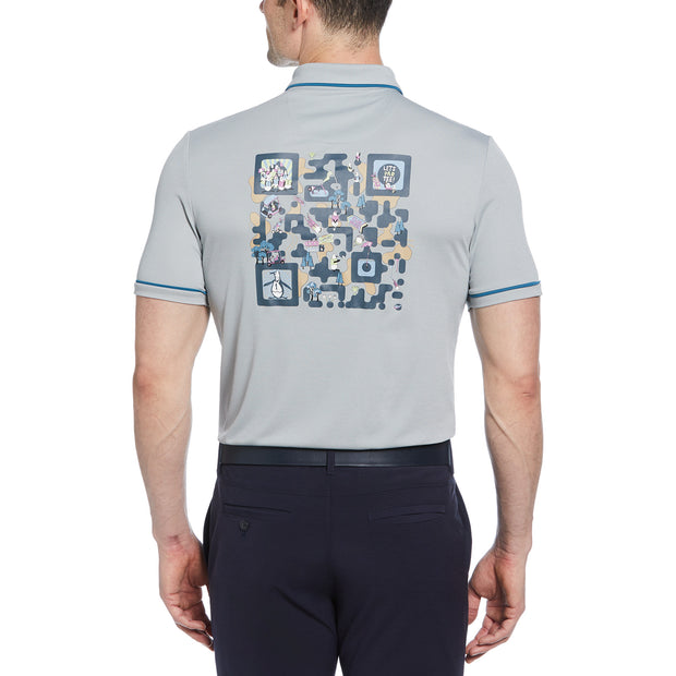 QR Code Earl Polo In Quarry Heather