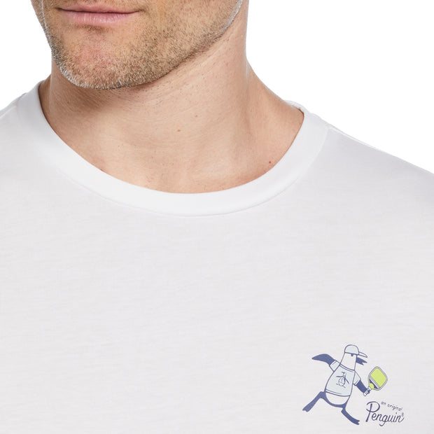 Pickleball Graphic Tennis T-Shirt In Bright White