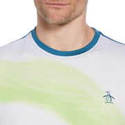 Colour Block Performance Tennis T-Shirt In Corsair