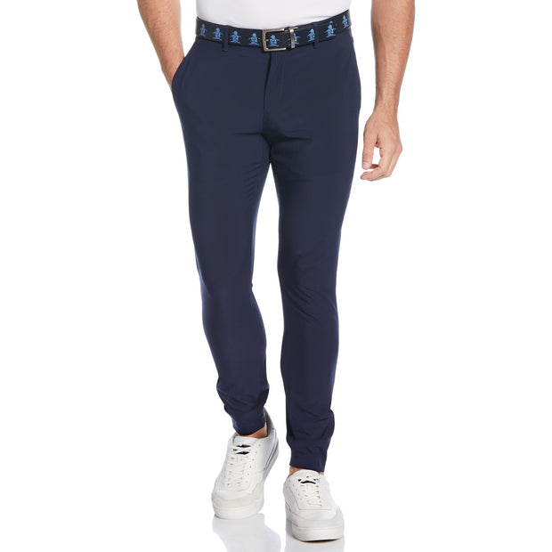 Flat Front Golf Joggers In Black Iris