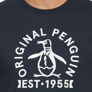 Short Sleeve Original Penguin Logo T-Shirt In Dark Sapphire