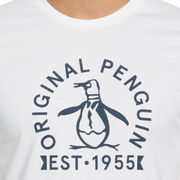Short Sleeve Original Penguin Logo T-Shirt In Bright White