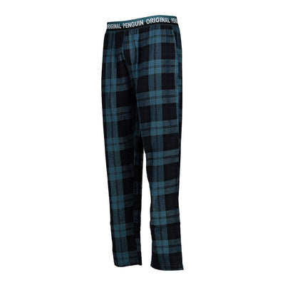 Brushed Flannel Lounge Trouser In Blue Teal