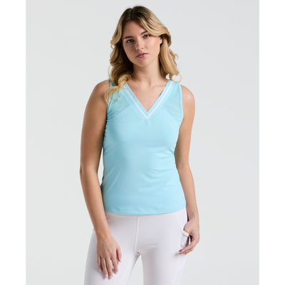 Women's Tennis Colour Block Tank Top In Castaway