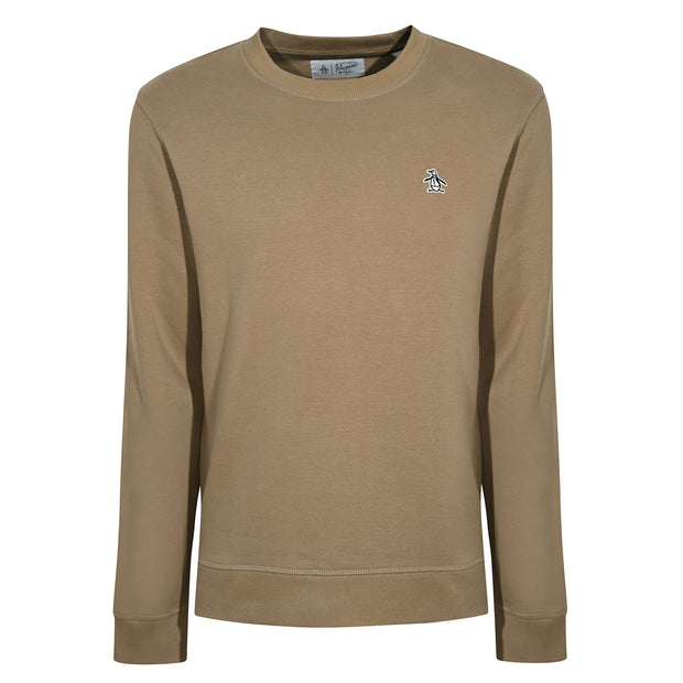 Crew Neck Sticker Pete Sweatshirt In Kelp