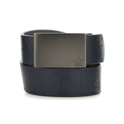 Reversible Cocktail Embossed Golf Belt In Black Iris