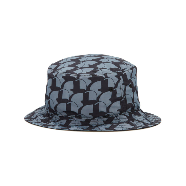 Reversible Penguin Print Bucket Hat In Caviar