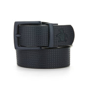 Tonal Textured Belt In Black Iris