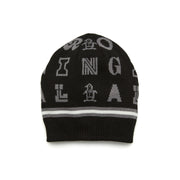 Jacquard Beanie In Caviar