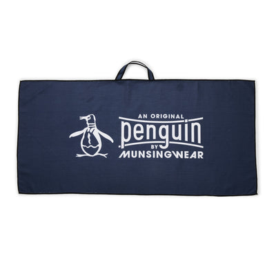 Penguin Waffle Golf Towel In Black Iris