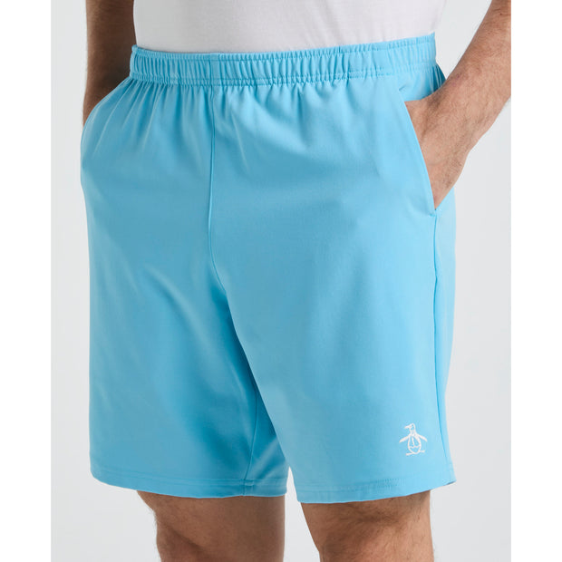 Solid Tennis Shorts In Blue Grotto