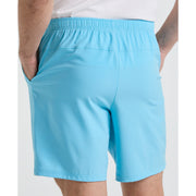 Solid Tennis Shorts In Blue Grotto