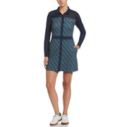 Women's Penguin Print Golf Dress In Black Iris