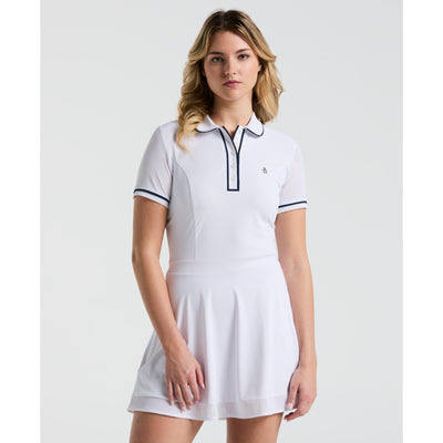 Women's Tennis Veronica Mesh Dress In Bright White