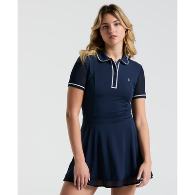 Women's Veronica Short Sleeve Golf Dress In Black Iris