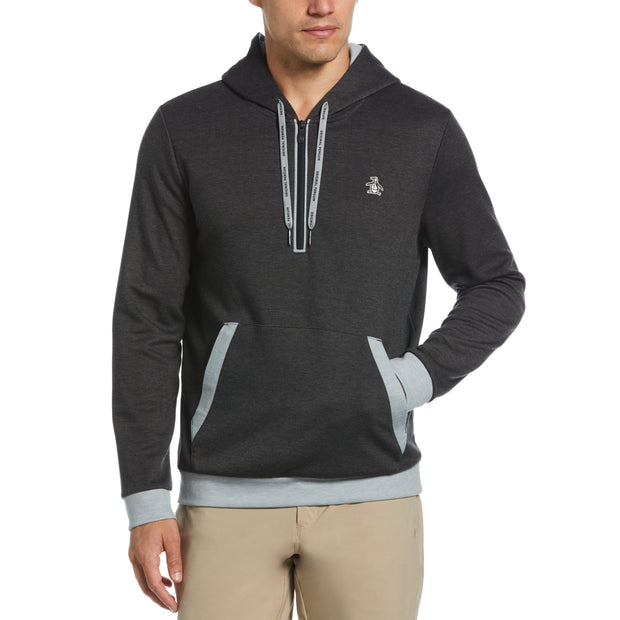 Earl Color Block Layering Golf Hoodie In Dark Caviar Heather