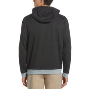 Earl Color Block Layering Golf Hoodie In Dark Caviar Heather