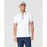 Technical Earl Short Sleeve Golf Polo Shirt In Bright White