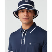 Technical Earl Short Sleeve Golf Polo Shirt In Black Iris