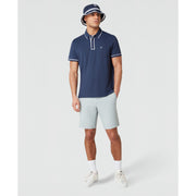 Technical Earl Short Sleeve Golf Polo Shirt In Black Iris