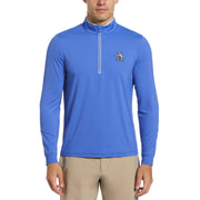 Technical Earl 1/4 Zip Long Sleeve Golf Sweatshirt In Amparo Blue