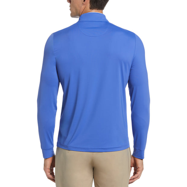 Technical Earl 1/4 Zip Long Sleeve Golf Sweatshirt In Amparo Blue