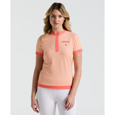 Women's Pete's Bowtie Golf Polo Shirt In Coral Quartz