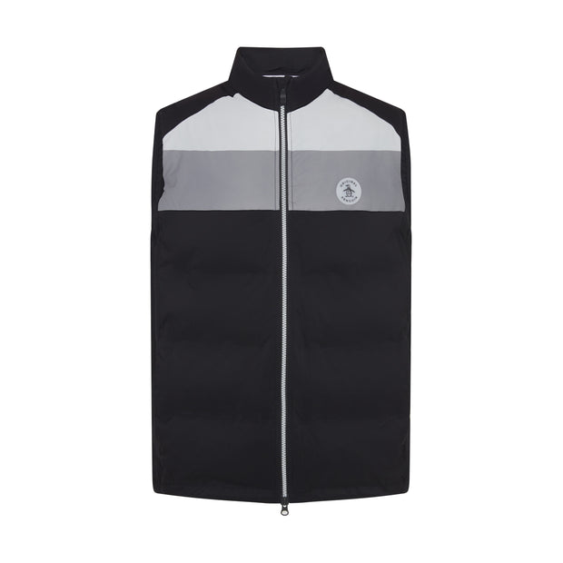 Lightweight Insulated Golf Gilet In Caviar