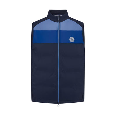 Lightweight Insulated Golf Gilet In Black Iris