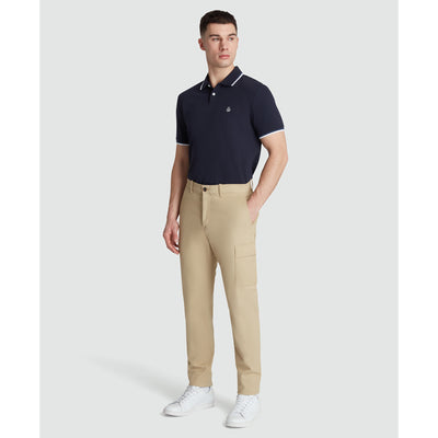 Twill Cargo Trousers In Travertine