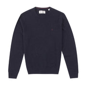 Lambswool Crew Neck Jumper In Dark Sapphire