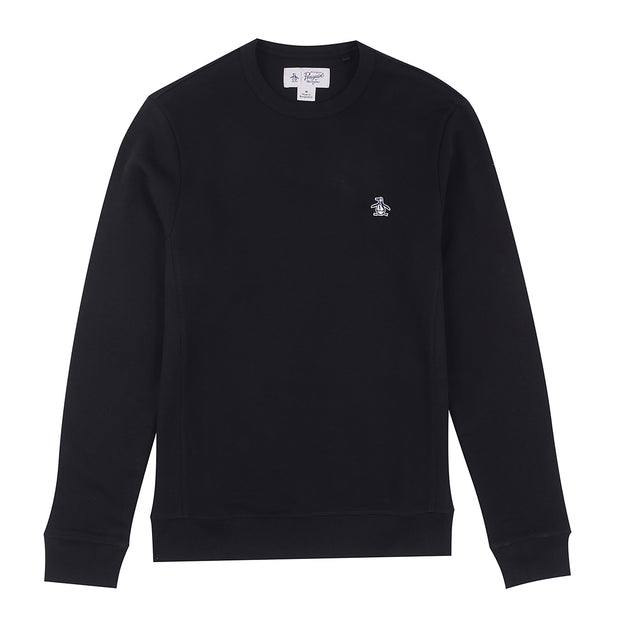 Sticker Pete Organic Cotton Fleece Sweatshirt In True Black