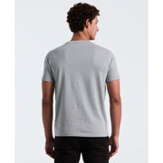 Pin Point Embroidered Logo Organic Cotton T-Shirt In Rain Heather
