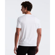 Pin Point Embroidered Logo Organic Cotton T-Shirt In Bright White