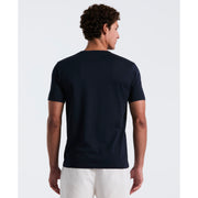 Pin Point Embroidered Logo Organic Cotton T-Shirt In Dark Sapphire