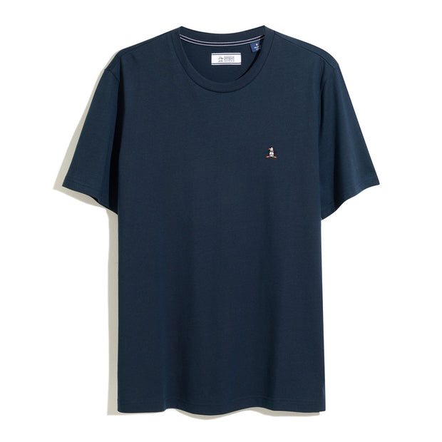 Icons Organic Cotton Jersey TV Pete T-Shirt In Dark Sapphire