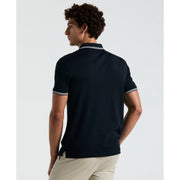 Icons Tipped Polo Shirt In Dark Sapphire