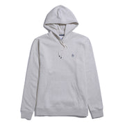 Sticker Pete Pullover Fleece Hoodie In Birch Jasper Heather