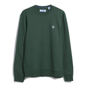 Crew Neck Sticker Pete Fleece Sweatshirt In Sycamore