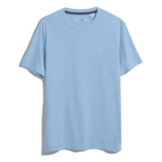 Pin Point Embroidered Pete T-Shirt In Cool Blue