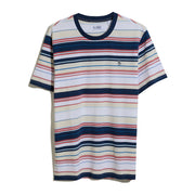 Organic Jersey Allover Striped Tee In Birch