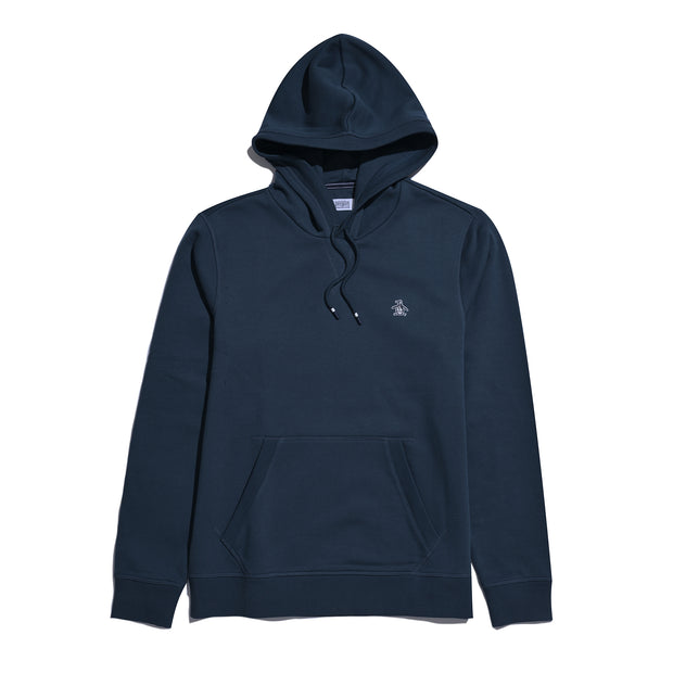 Sticker Pete Pullover Fleece Hoodie In Blue Wing Teal