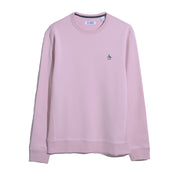 Sticker Pete Fleece Crew Neck Sweatshirt In Parfait Pink